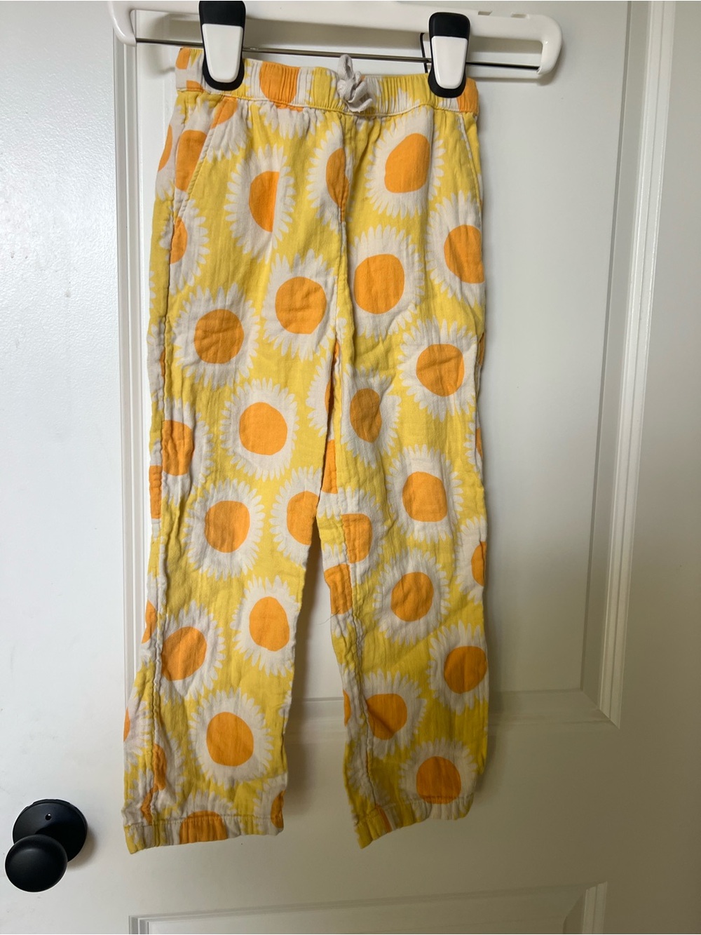 Hanna Andersson Yellow Sunflower Print Lounge Pants
